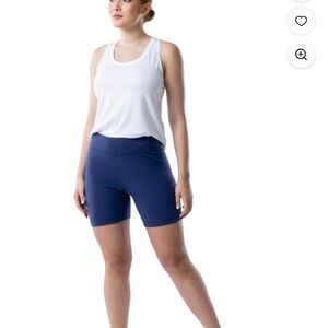 NEW! Women's Navy Bike Shorts Size XS Athletic Running Workout NWT